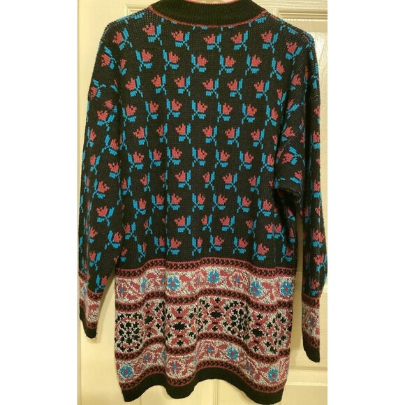 Women's Vintage JP Collections Sweater Plus Sz 22/24 Floral Print AOP 1980s 90s - Picture 7 of 13